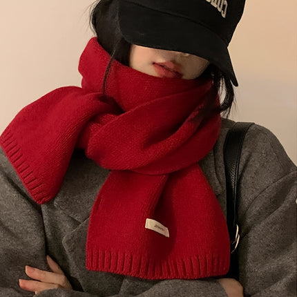 Luxurious 100% Pure Wool Knit Scarf