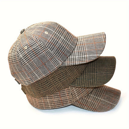 Classic Houndstooth Baseball Cap