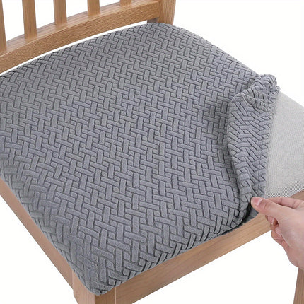 Modern Elastic T-Cushion Chair Slipcover - Stretch Dining Protector