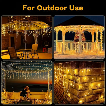 Solar Curtain Lights - Stunning Outdoor Atmosphere 5.0meter x 60cm
