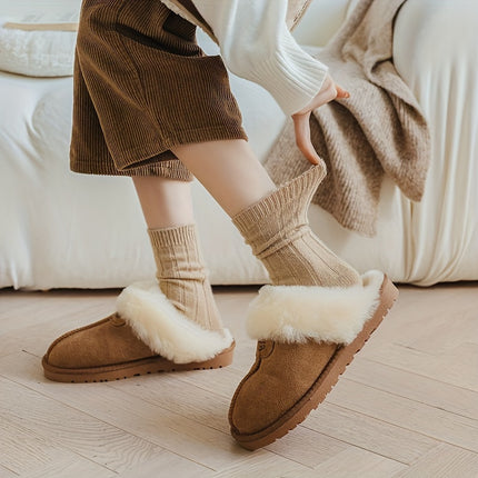 Women's Cozy Wool Blend Winter Socks (2 Pairs)