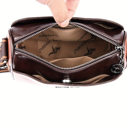 Trendy Solid Color Crossbody Bag