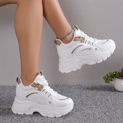 Stylish Height-Boosting Mesh Sneakers