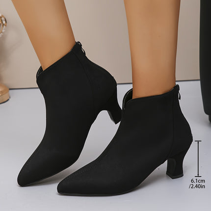 Sleek Black Ankle Boots
