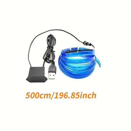 5M Blue Neon LED Car Interior Strip Light