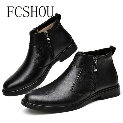 FCSHOU Men's High-Top Chelsea Boots
