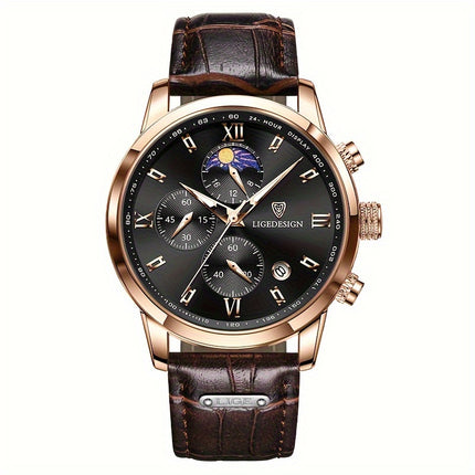 LIGE Luxury Sport Quartz Watch