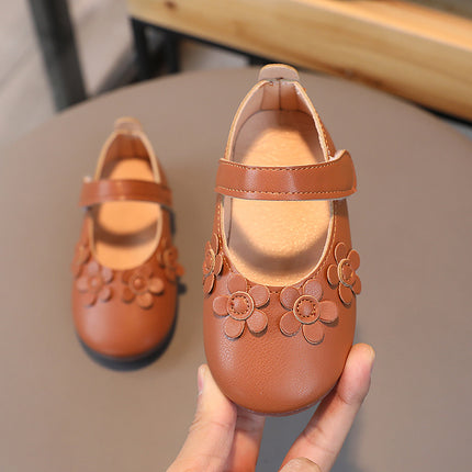 Girls' Mary Jane Flats with 3D Flowers