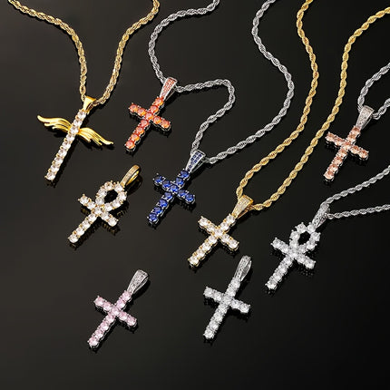 ICED CHICS Golden Cross Necklace