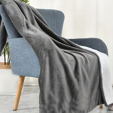 Reversible Milk Velvet Plush Blanket - Ultra-Soft & Cozy