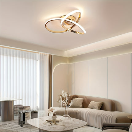 Rose Gold Dimmable LED Ceiling Light – Modern Elegance