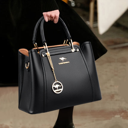 Chic Waterproof Faux Leather Handbag – Versatile Crossbody Style - Monti Bargains
