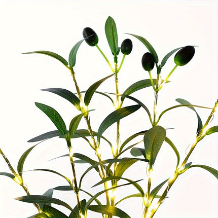Olive Branch LED Lamp – Elegant Festive Decor