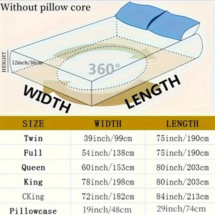 3pcs Waterproof Solid Fitted Sheet Set - 360° Coverage