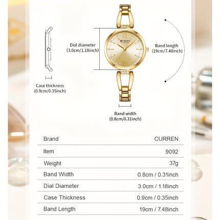 CURREN Ladies' Luxurious Steel Watch