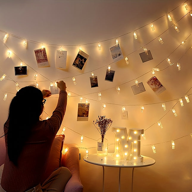 Photo Clip String Lights – Magical Display for Memories - Monti Bargains