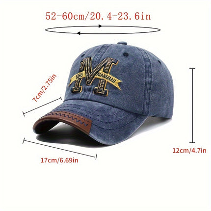 Retro Washed Denim Duckbill Cap