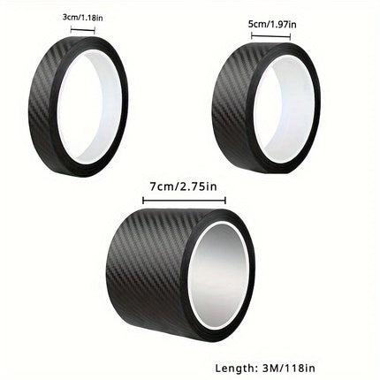 3D Carbon Fiber Sticker – Car Threshold Protection & Style