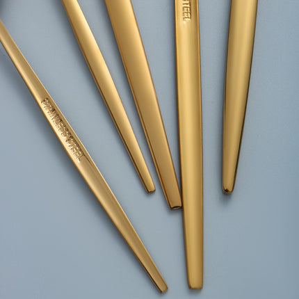Elegant 30pcs Golden Stainless Steel Cutlery Set