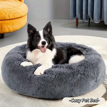 Calming Plush Pet Bed - Monti Bargains