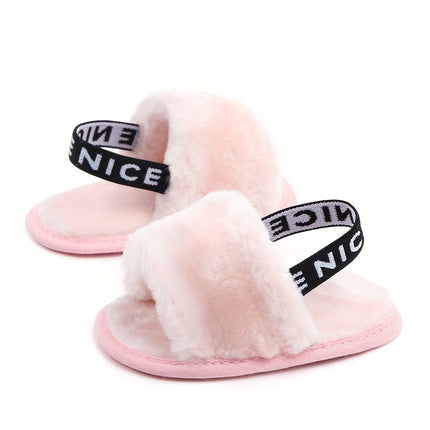 Cute Furry Slip-On House Shoes