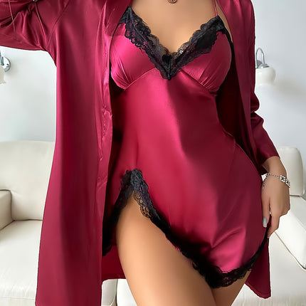 Luxe Satin Robe & Slip Set