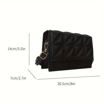 Elegant Black Quilted Crossbody Bag