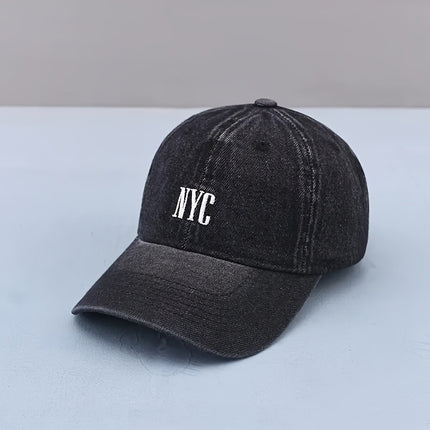 NYC Embroidered Denim Hat