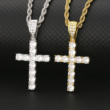 ICED CHICS Golden Cross Necklace