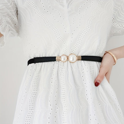 Pearl Elastic Thin Belt