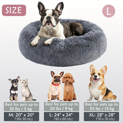 Calming Plush Pet Bed - Monti Bargains