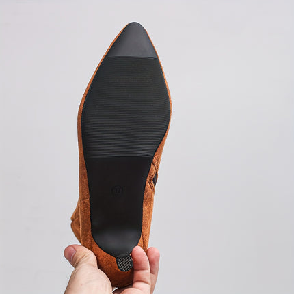 Elegant Pointed Toe Ankle Boots