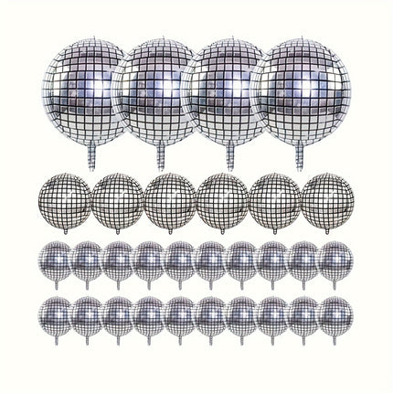 Shimmering Disco Ball Balloons Set