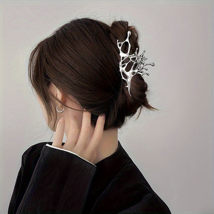 Elegant Liquid Metal Hair Claw