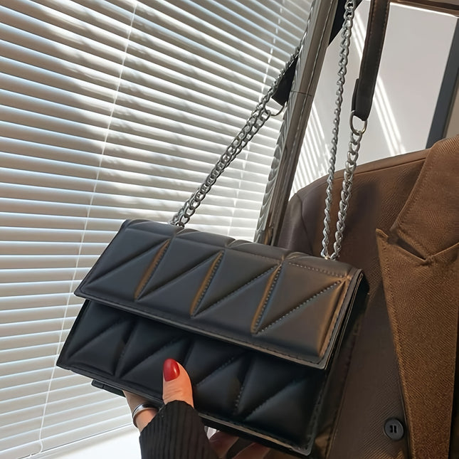 Quilted Chain Crossbody Bag