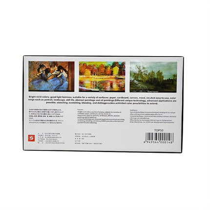 Top Series Oil Pastels: 50 Vibrant Colors