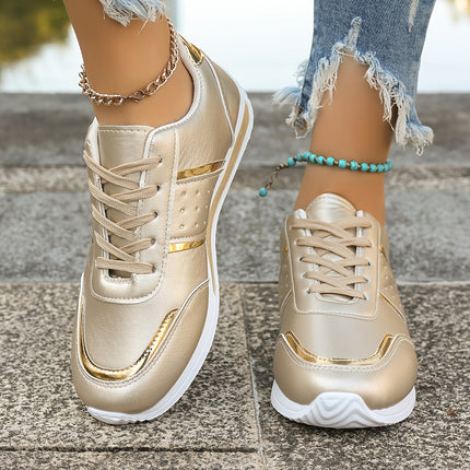 Women's Golden Fashion Sneakers