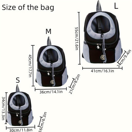 Breathable Dog Carrier Backpack for Travel & Adventuresrips - Monti Bargains