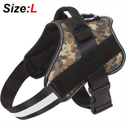 Reflective No-Pull Dog Harness with Easy-Grab Handle - Monti Bargains