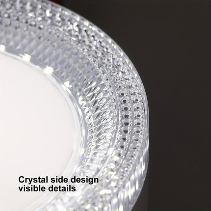 Crystal Diamond Recessed LED Ceiling Light - 18W, 6000K