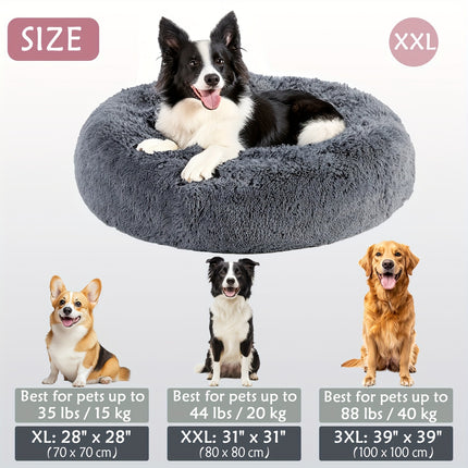 Calming Plush Pet Bed - Monti Bargains