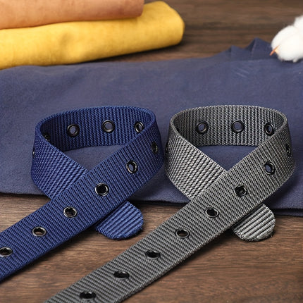Men's Porous Canvas Pin Buckle Belt