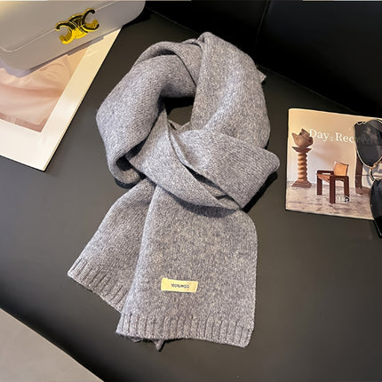 Luxurious 100% Pure Wool Knit Scarf