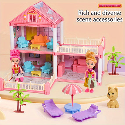 Deluxe 4-Story Dollhouse Playset – Magical Pretend Play Fun