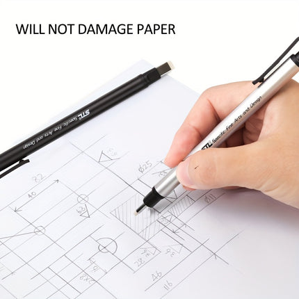 Dual-Head Art Pencil with Eraser