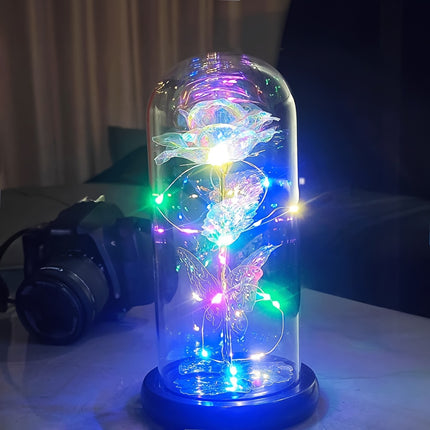 LED Butterfly Rose Lamp – Romantic Light for Special Occasions