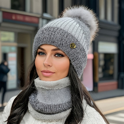 Winter Chic Beanie & Scarf Set