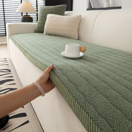 Bohemian Chic Plush Sofa Cover – Cozy, Stylish Protection