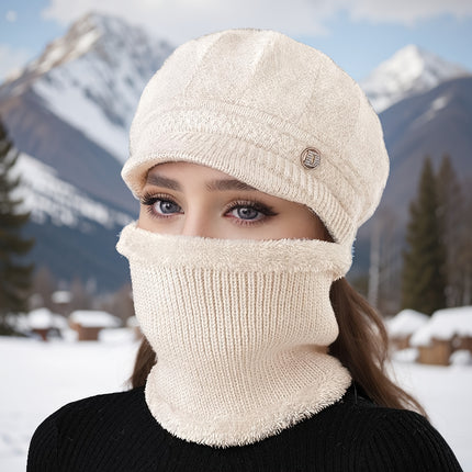 Women’s Knit Beanie with Visor
