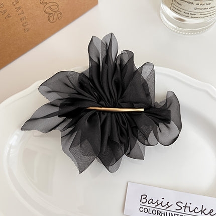 Elegant Flower Hair Clip – Daily Ponytail Accessory